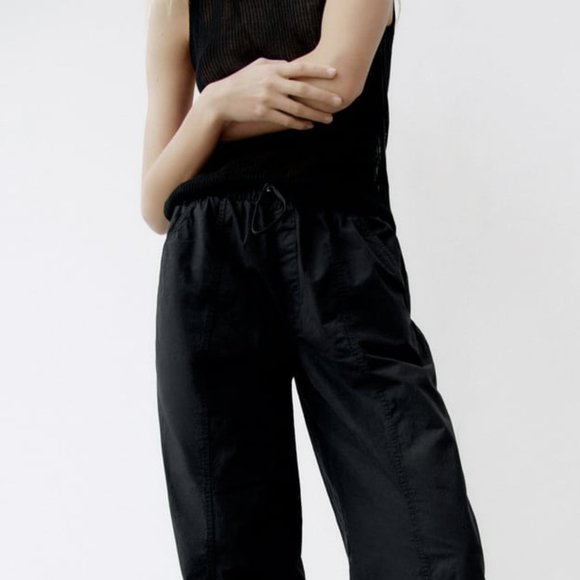 Zara Wide leg Parachute Pants - Picture 2 of 6